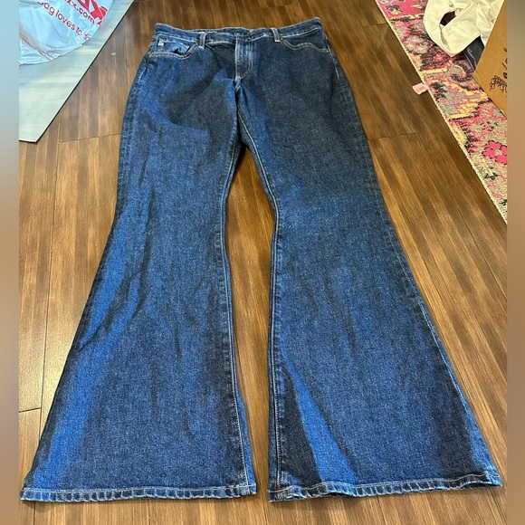 AG jeans Angeline 360 MID-RISE FLARE 360°STRETCH DENIM VBS1D76LABU LAKE BLUE 32R - Picture 8 of 10